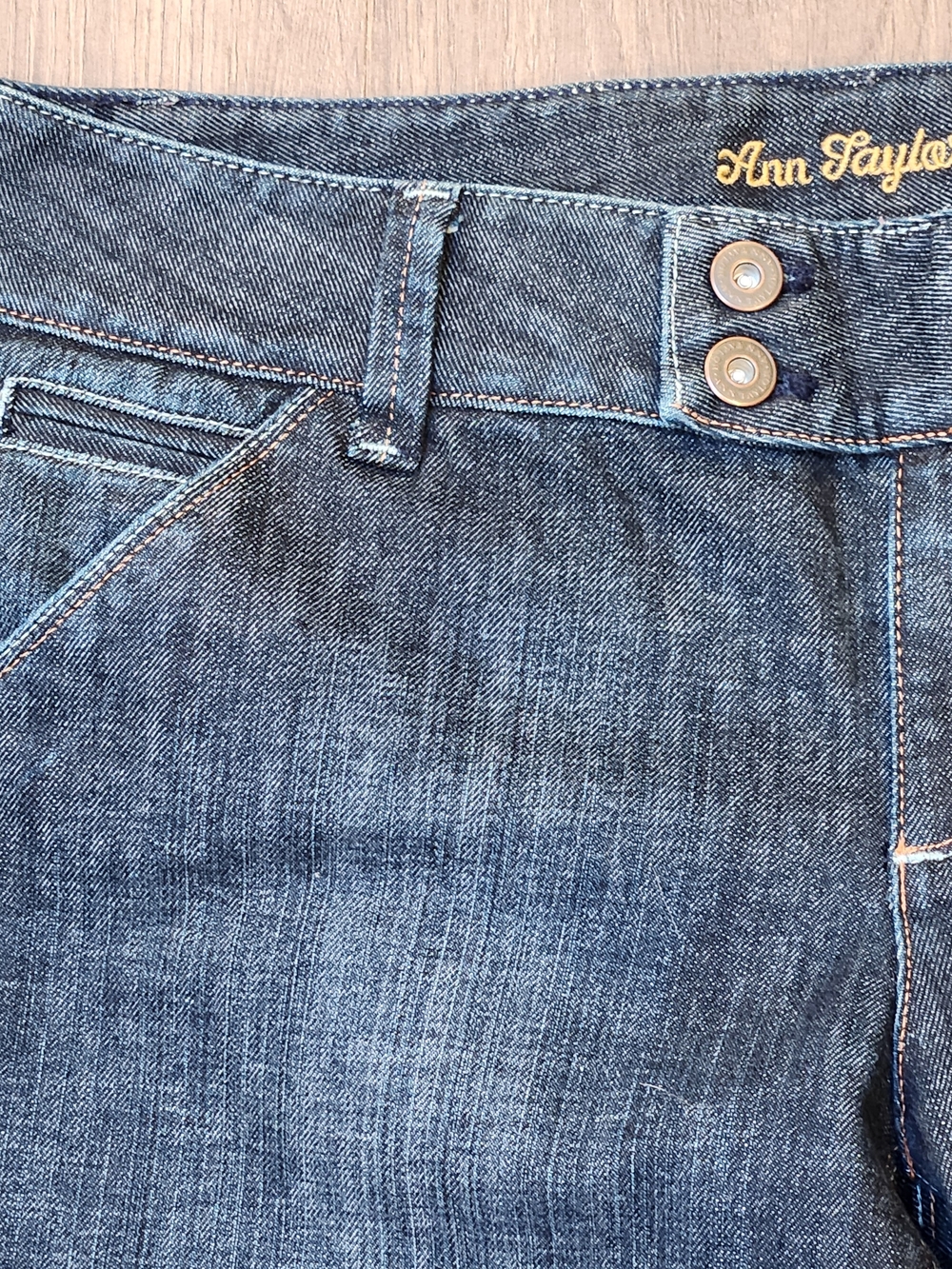 Ann Taylor Lindsay Waist Modern Fit Bootcut Jeans Blue Denim 10P - Like New - Picture 3 of 7